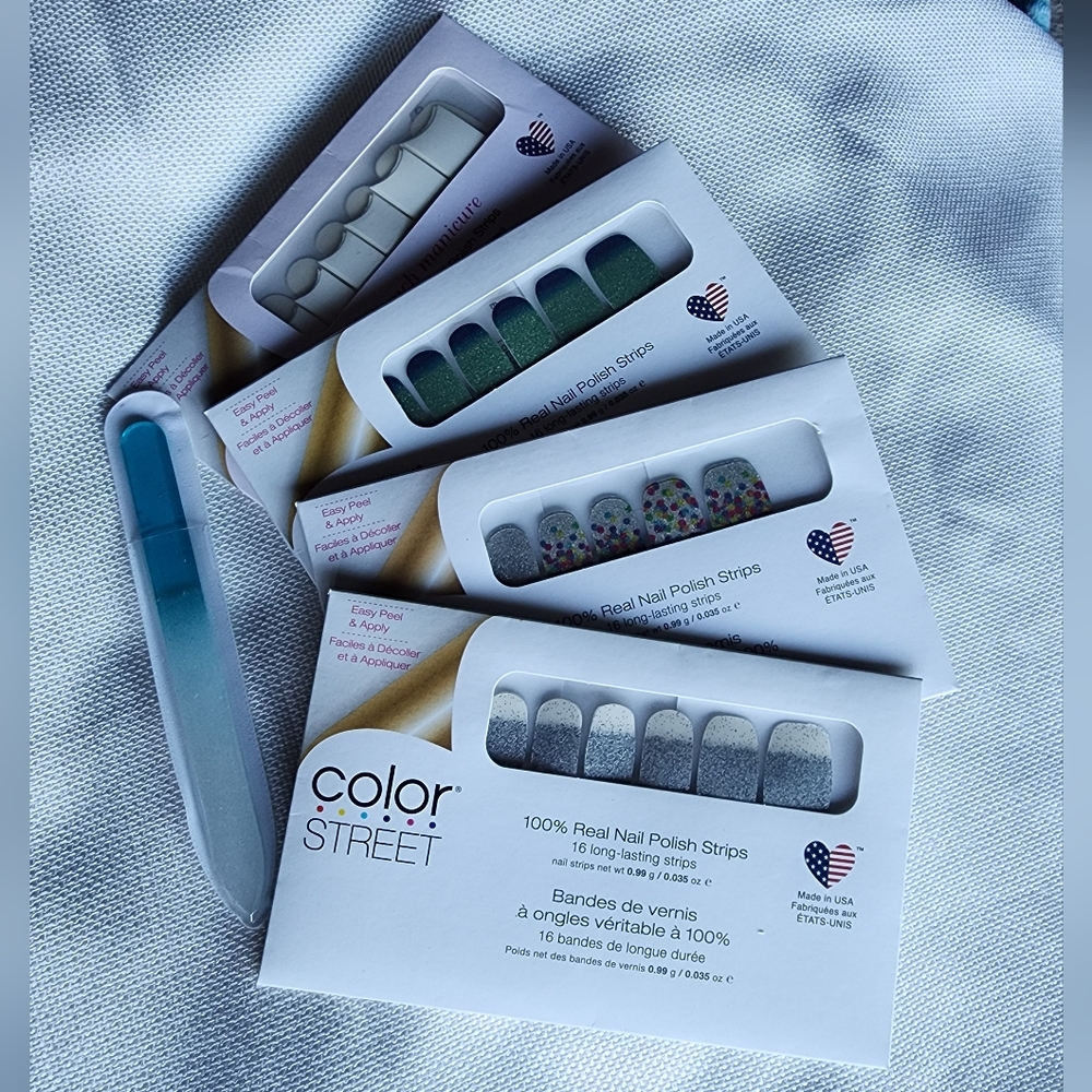 Color Street Nail Polish Strip Kits - 4 pack